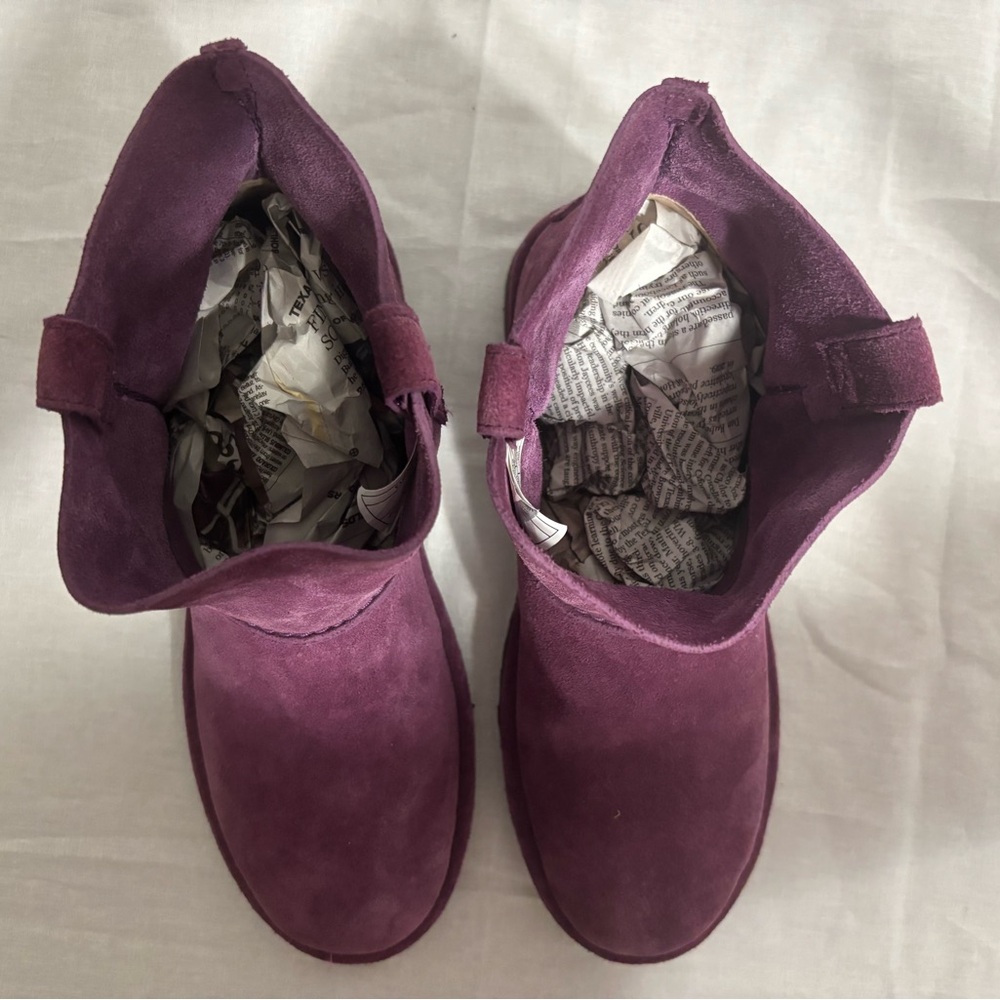 UGG Purple Suede Ankle Boots - Picture 6 of 8